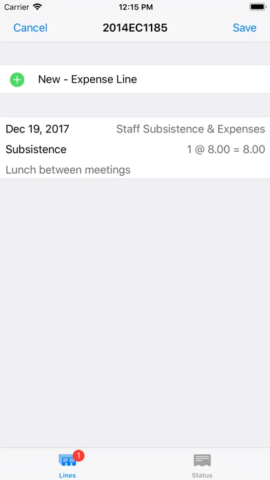 Screenshot di Paprika Expenses
