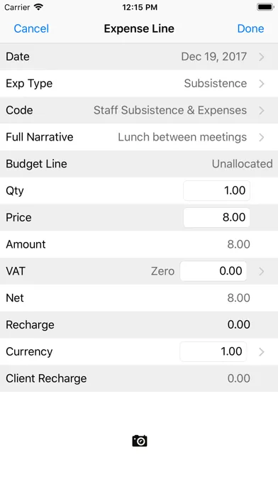 Screenshot di Paprika Expenses