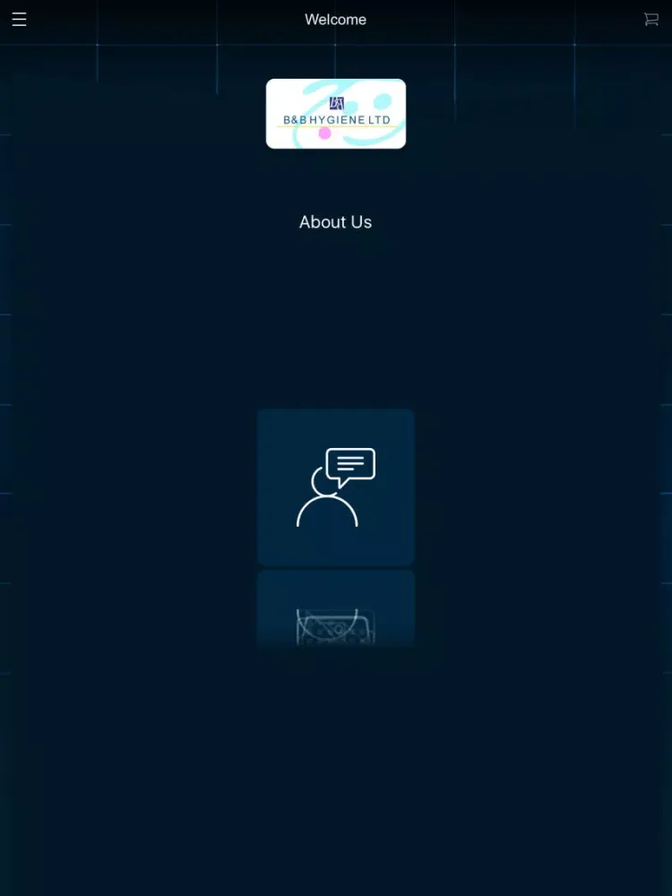 Tangkapan layar BB Hygiene iPad 