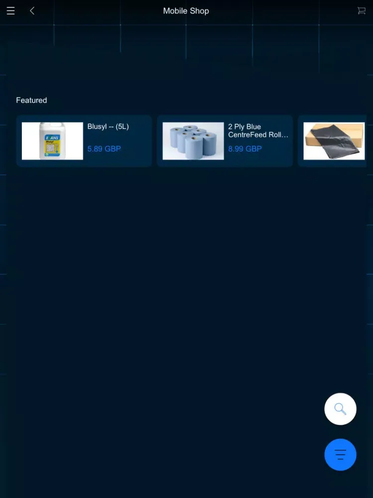 Tangkapan layar BB Hygiene iPad 