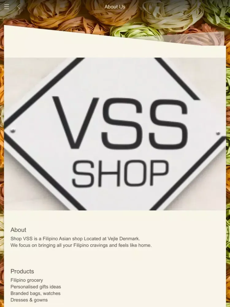ภาพหน้าจอของ Shop VSS App iPad 