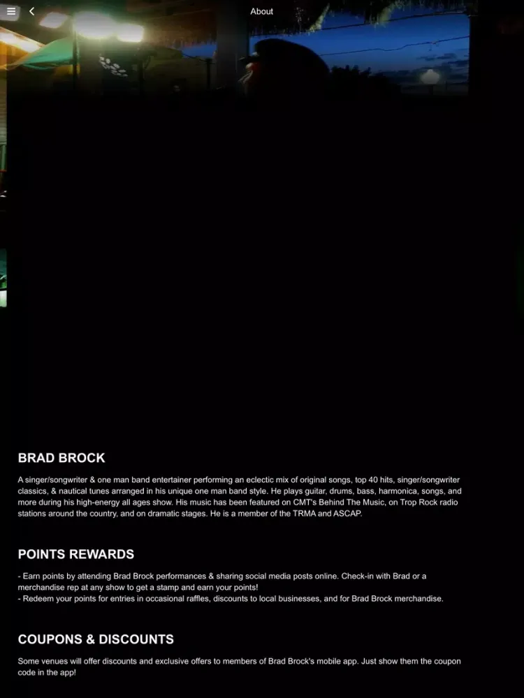 Brad Brock Music iPad  स्क्रीनशॉट