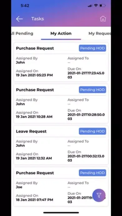 Zrzuty ekranu FloWave Mobile App