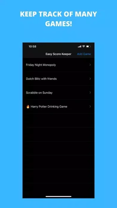 ภาพหน้าจอของ Easy Score Keeper