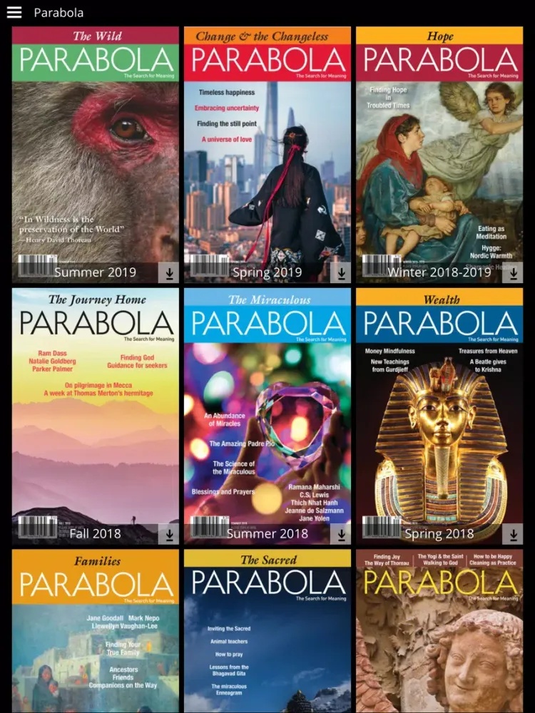 Zrzuty ekranu Parabola Magazine iPad 