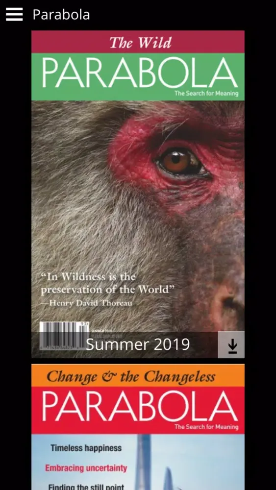 Zrzuty ekranu Parabola Magazine