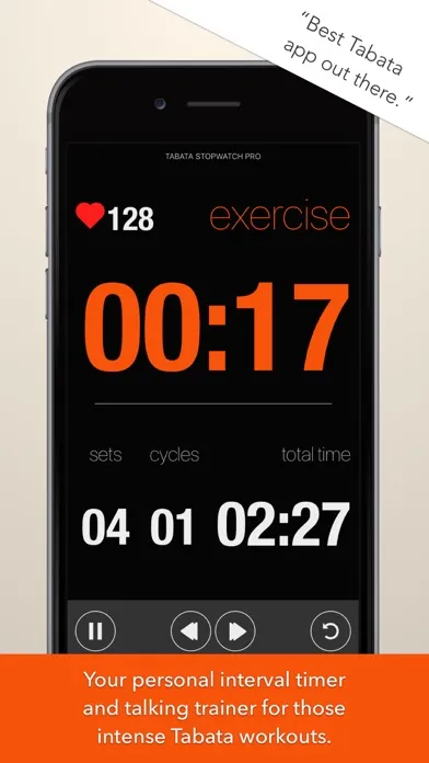 Captures d'écran de Tabata Stopwatch Pro (Paid)