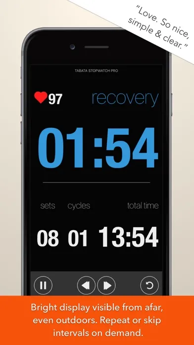 Captures d'écran de Tabata Stopwatch Pro (Paid)