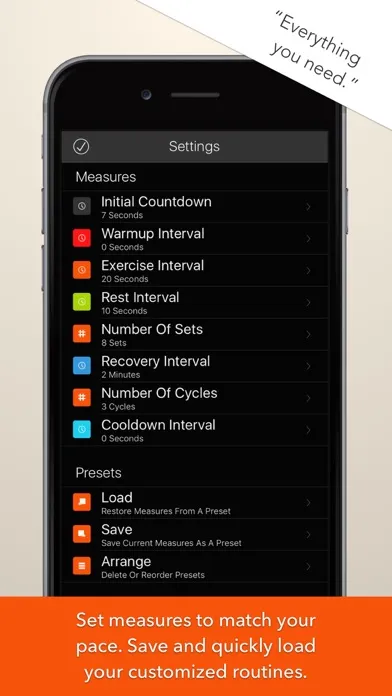 Captures d'écran de Tabata Stopwatch Pro (Paid)