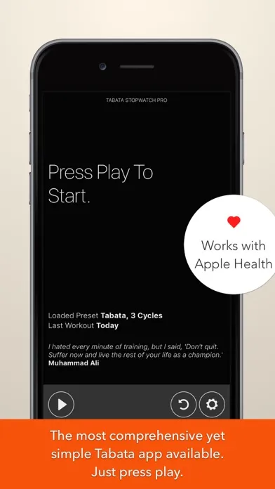 Captures d'écran de Tabata Stopwatch Pro (Paid)