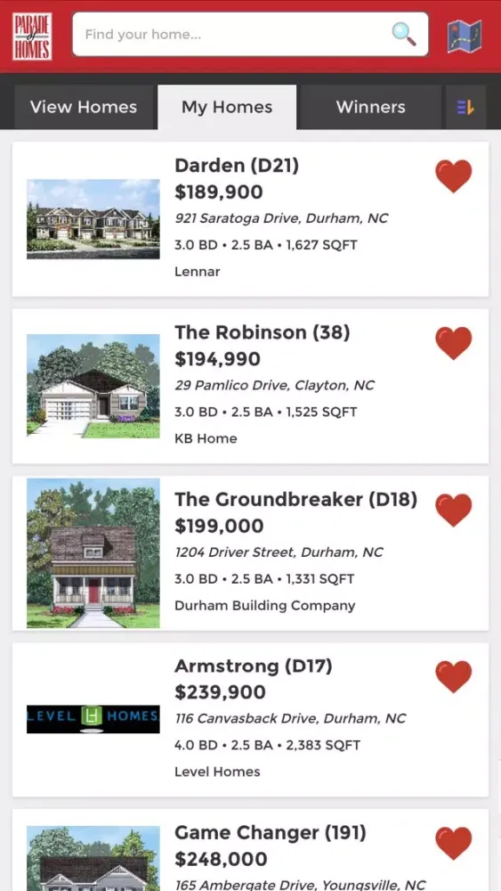 Capturas de pantalla de Triangle Parade of Homes