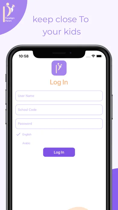 Paradigm Parents App Screenshots
