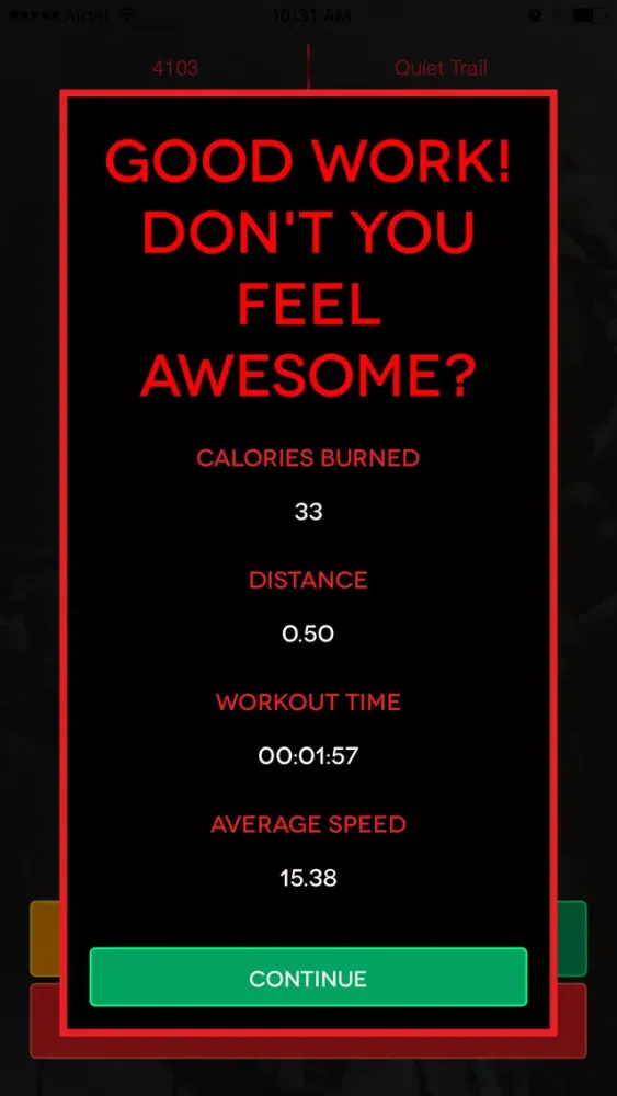 Capturas de tela do MyFitQuest
