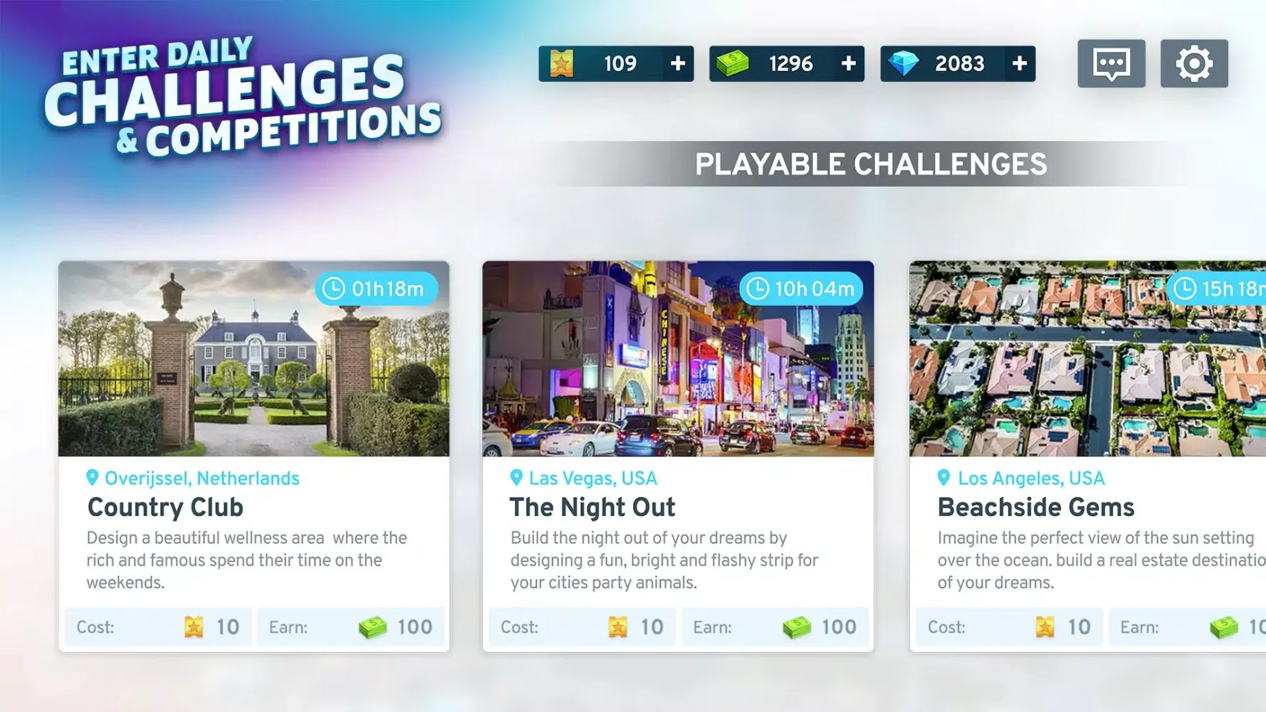 Cities: Urban Challenge Screenshots