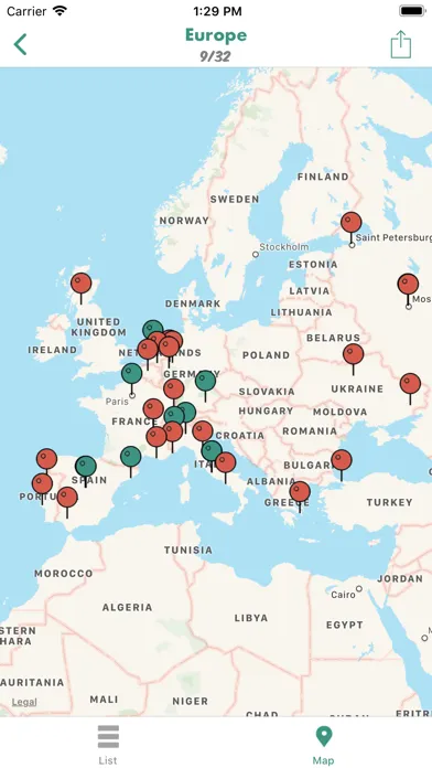 Capturas de tela do The 92 - Away Day Tracker
