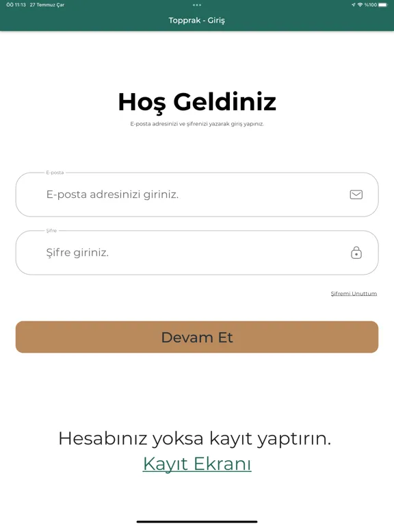 Zrzuty ekranu Topprak iPad 