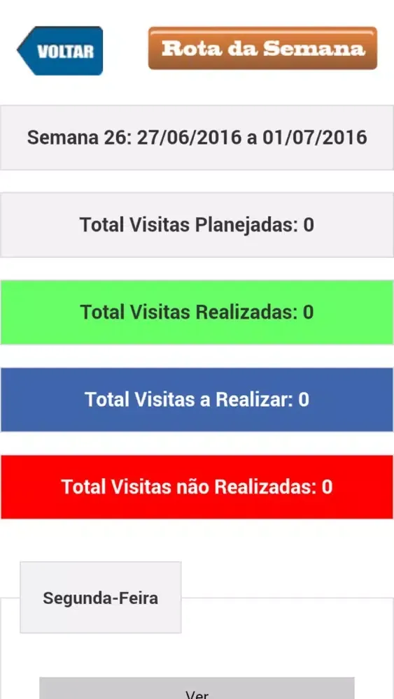 Capturas de tela do Panorama