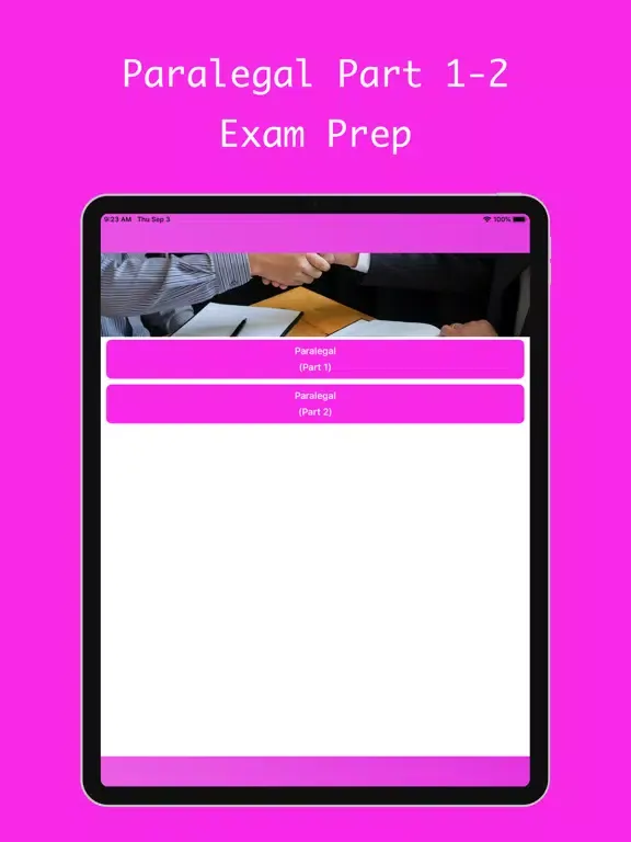 PARALEGAL PART 1, PART 2 iPad  Screenshots