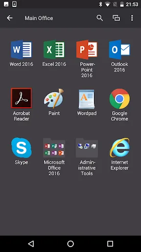Screenshot di Parallels Client