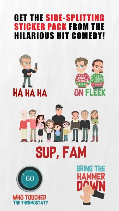 Tangkapan skrin Daddy's Home 2 Sticker Pack