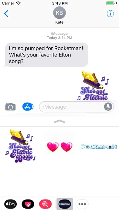 Official Rocketman Stickers স্ক্রিনশট