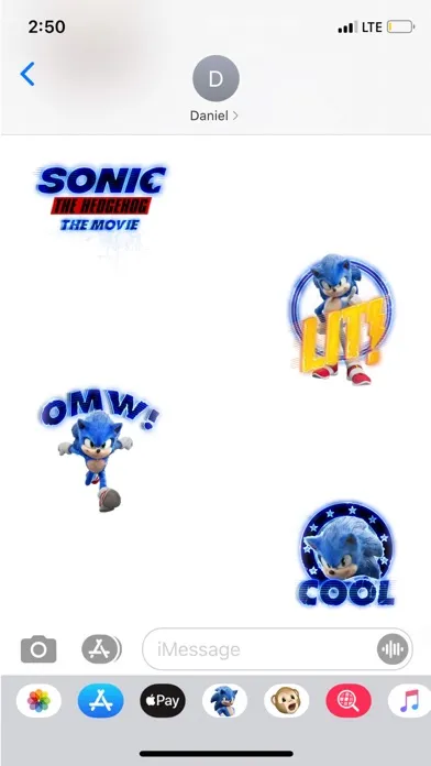 Official Sonic Movie Stickers स्क्रीनशॉट