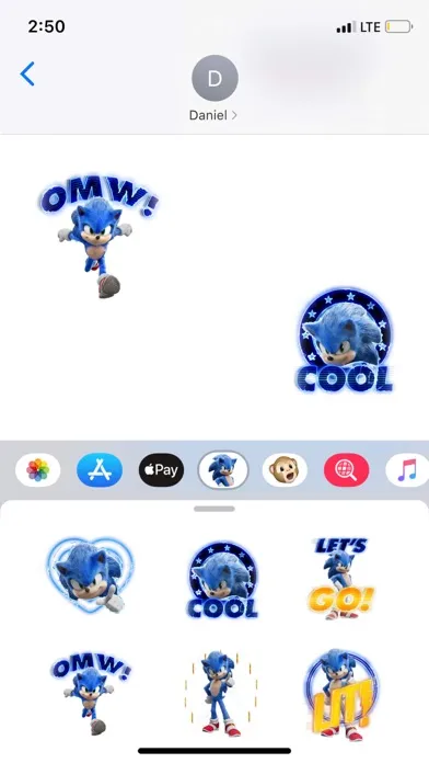 Official Sonic Movie Stickers स्क्रीनशॉट
