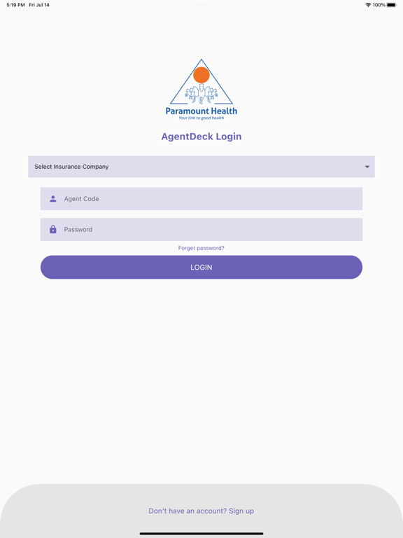 Zrzuty ekranu AgentDeck - Paramount TPA iPad 