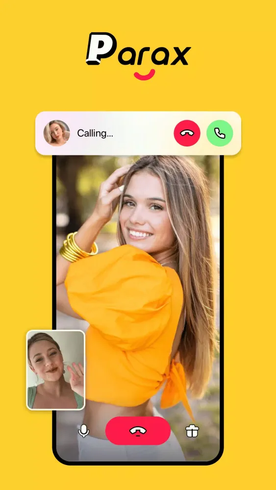 Tangkapan layar ParaX lite: 1v1 video chat