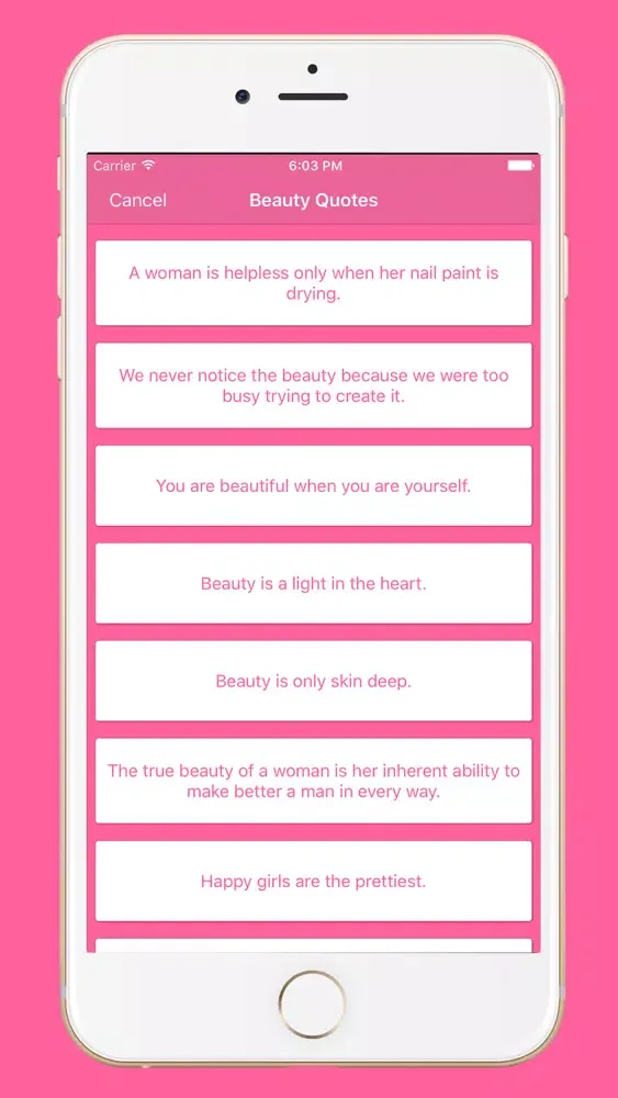 Capturas de pantalla de Beauty Quotes