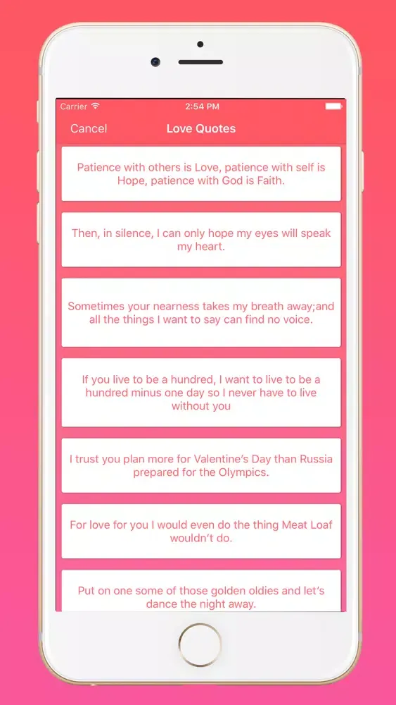Screenshot di Love Quotes - Share your feeling
