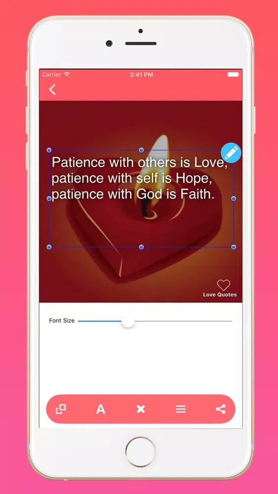 Screenshot di Love Quotes - Share your feeling