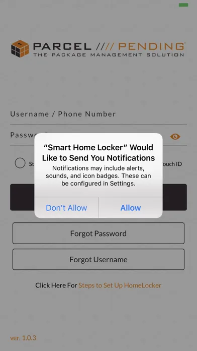 Smart Home Locker Ekran Görüntüleri