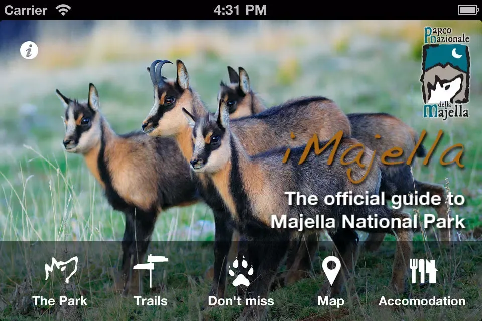 Captures d'écran de Majella National Park official guide - Abruzzo (Italy)