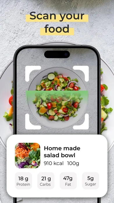Calorie tracker & food scanner 스크린샷