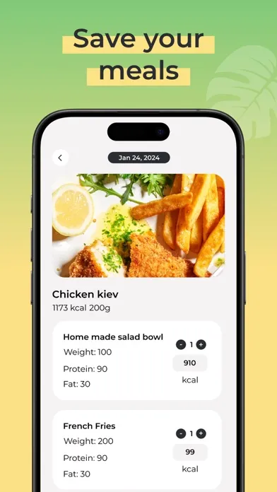 Calorie tracker & food scanner 스크린샷