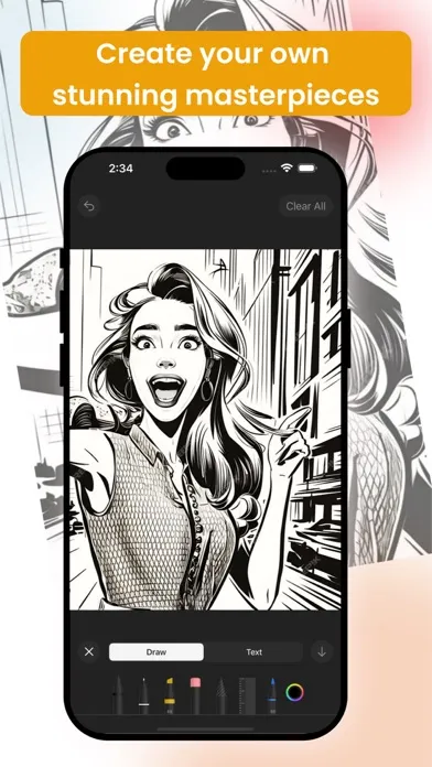 Capturas de tela do AR Drawing+