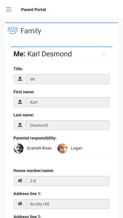 Parent Portal Ekran Görüntüleri