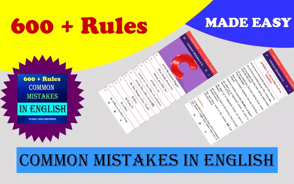 Common Mistakes in English Screenshots
