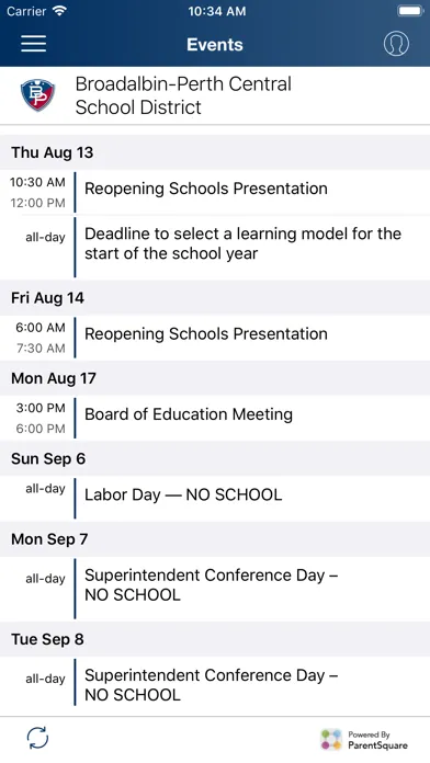 Broadalbin-Perth ParentSquare Screenshots
