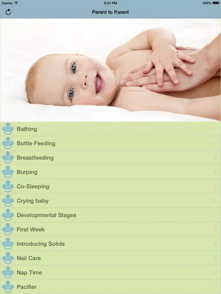 Parent to Parent iPad 應用截圖