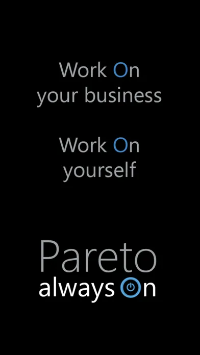 Capturas de tela do Pareto Systems