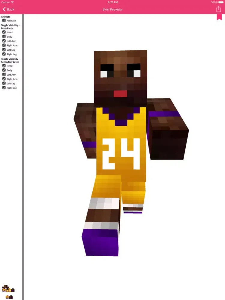 تصاویر Basketball Skins For Minecraft Edition iPad 