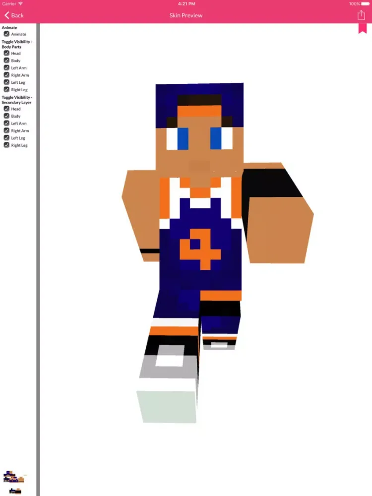 تصاویر Basketball Skins For Minecraft Edition iPad 