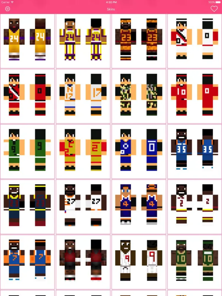 تصاویر Basketball Skins For Minecraft Edition iPad 