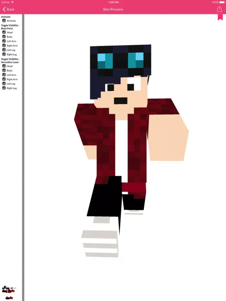 Diamond Edition Skins For Minecraft Edition iPad 應用截圖