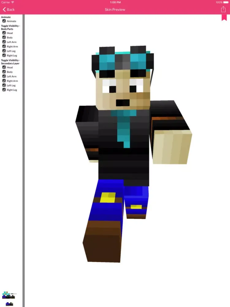 Diamond Edition Skins For Minecraft Edition iPad 應用截圖