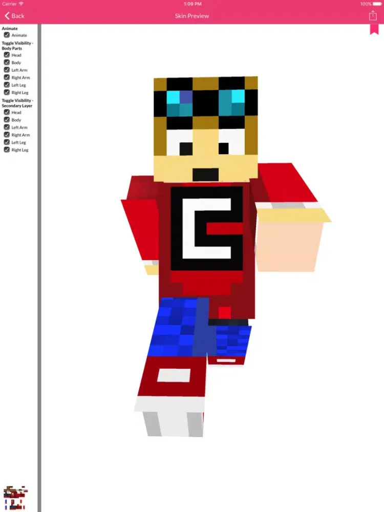 Diamond Edition Skins For Minecraft Edition iPad 應用截圖