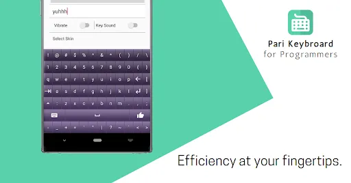 ภาพหน้าจอของ Pari Keyboard for Coding