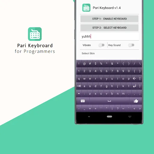 ภาพหน้าจอของ Pari Keyboard for Coding